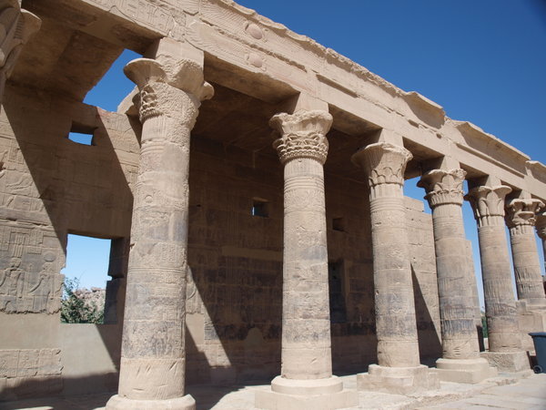 Columns leading to the Temple of Isis