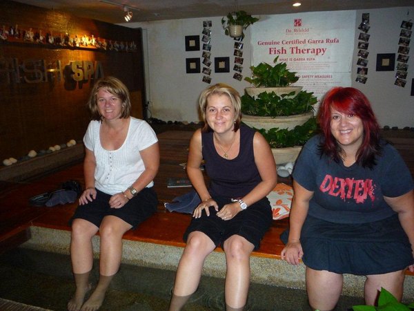 Me, Mary and Cath at theFish Spa