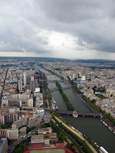 View from the top of the Eiffel Tower