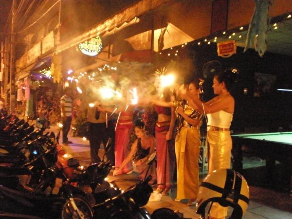 Party on the streets of Chiang Mai