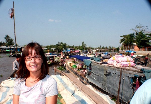 Me at the floating market