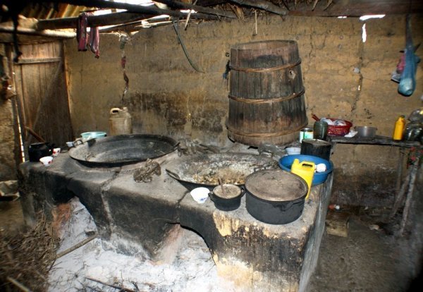 Kitchen at the local village