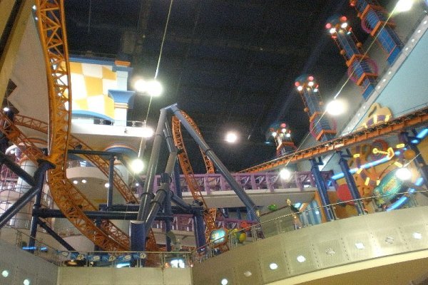 Rollercoaster in the Shopping Center