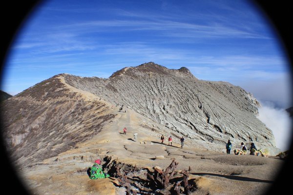 The view from the top of Ijen
