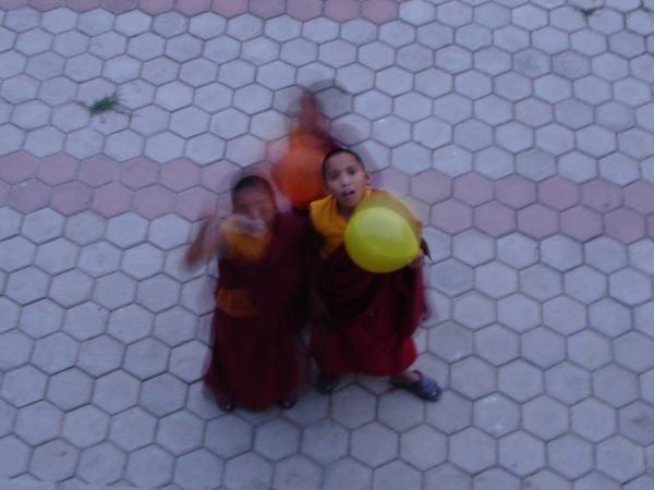 Monks and a Yellow Balloon.