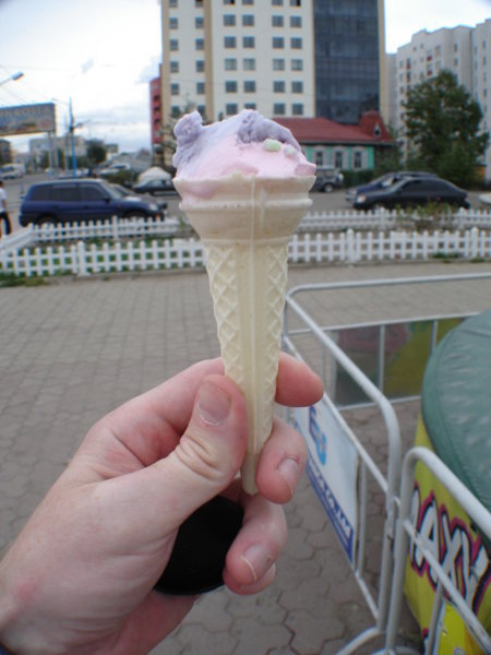 This is Two Scoops of Ice Cream in Mongolia.