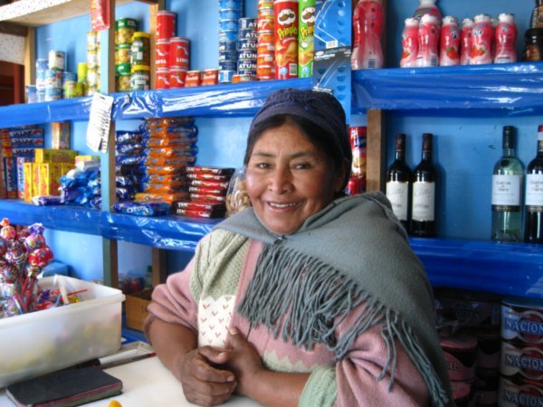 Bolivian shopkeeper