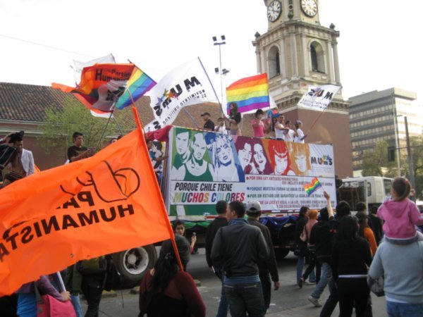 Gay Pride parade in Santiago
