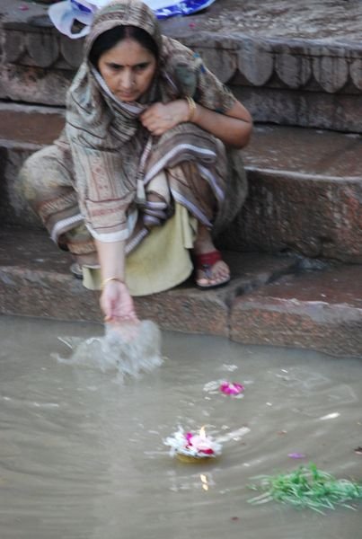 ofrenda al Ganges