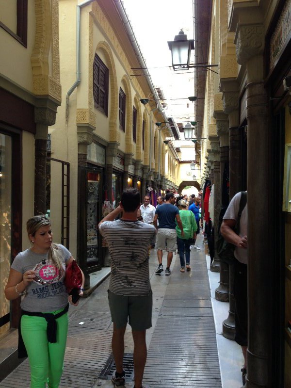 Shopping street in Granada