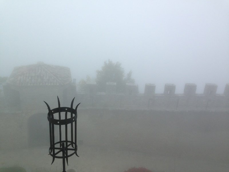 Hard to see much in the fog