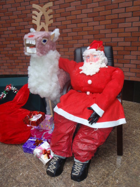 Santa made by students