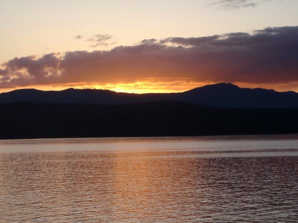 Sunset over Salt Spring Island