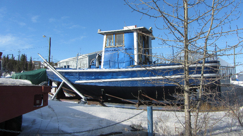Boat - blue one!