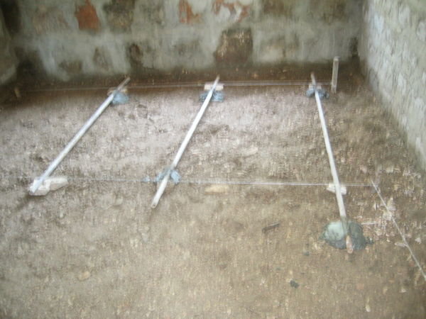 Leveled Pipe for Floor