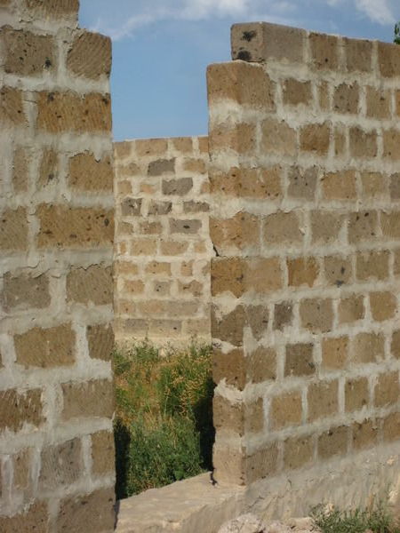 Tufa Wall on Foundation Stone