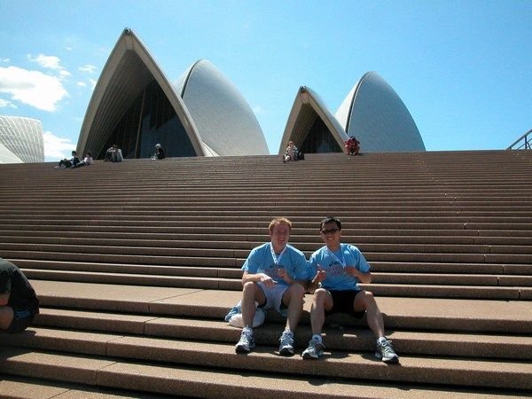 Ryan and I after the Sydney Marathon