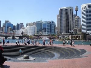 Water feature in Darling Harbour