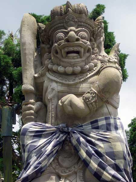 A Balinese statue