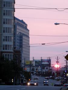 A sunset over Atlanta