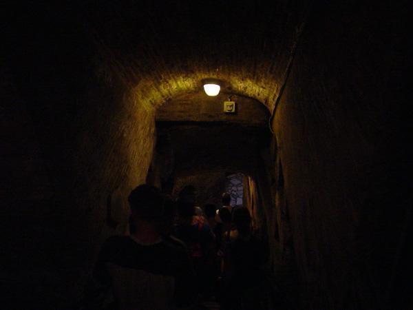 Entrance to the underground catacomb 