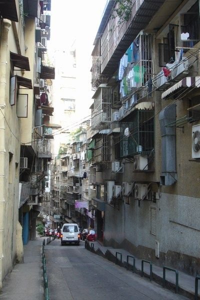 A typical Macau street scene