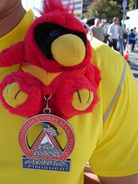 Cy and medal