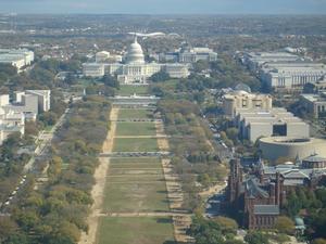 the National Mall, looking east