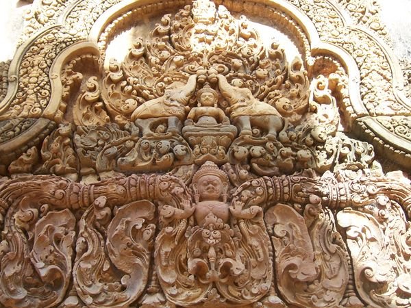 Carving at Banteay Srei