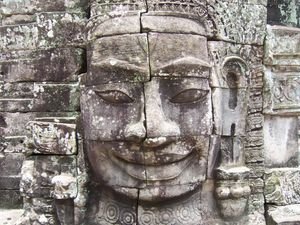 One of the 216 faces of Bayon