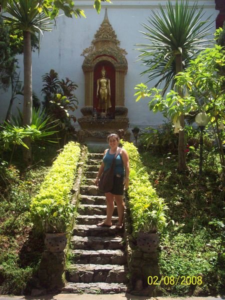 Me in front of a part of the Golden Chedi