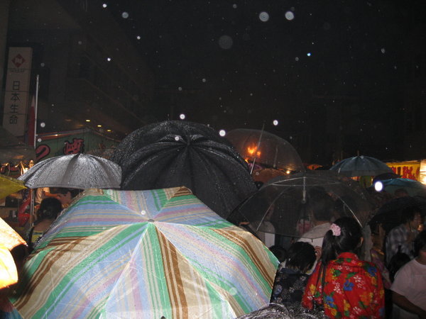 sea of umbrellas