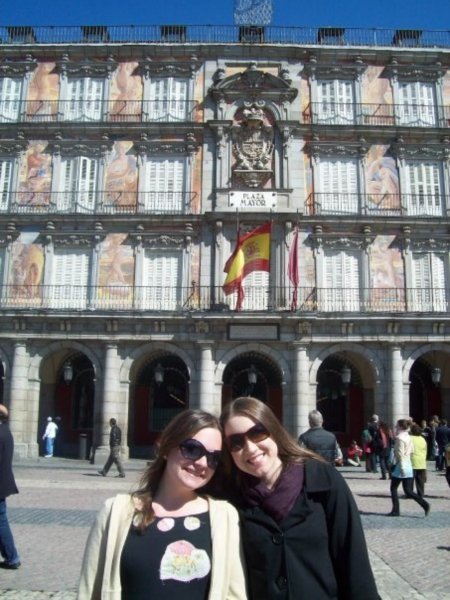 April and Me in Plaza Mayor