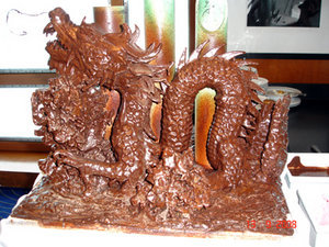Dragon Chocolate Sculpture
