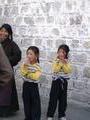 Tibetan twins near the entrance to the Jokhang