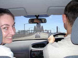 Driving over the Harbour Bridge on Boxing Day