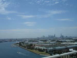 View of Melbourne from the bus