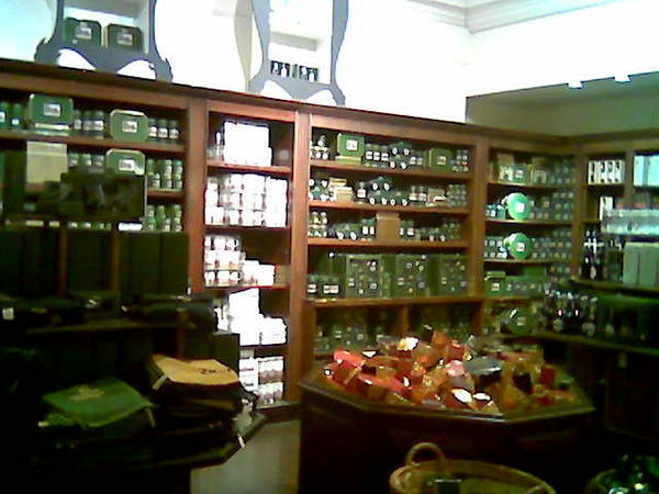 Old Fashioned Arcade (old-school jars of jam & tins of biscuits, etc), Harrods