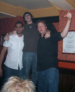 Dave Trying to be as Tall as Shax & Vaughan, O'Neill's