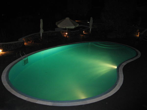 Night Swim, Anyone?, Finikia's Place, Oia