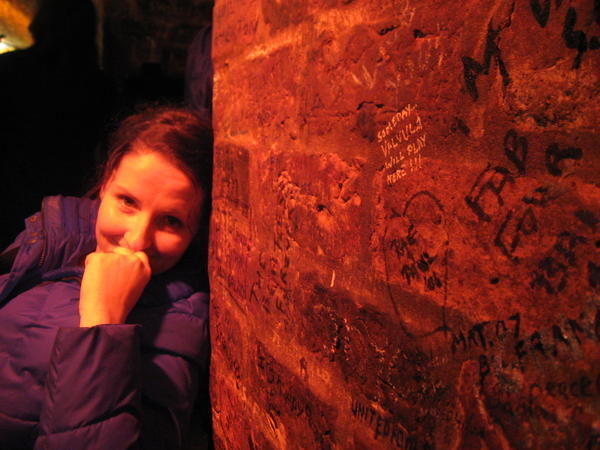 Sueanne in The Cavern Club, Liverpool