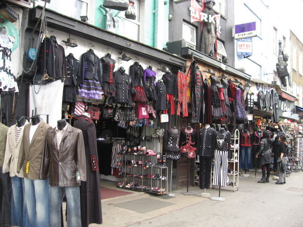 Punk Clothes on the High Street, Camden Markets