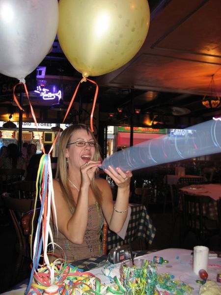 Donna Laughing at the Balloons, Old Orleans