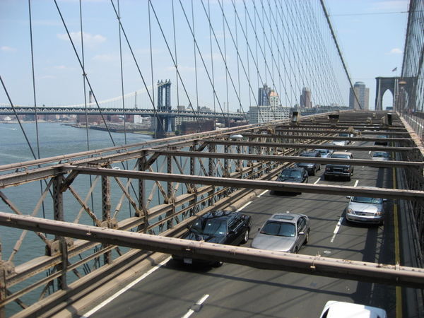 Brooklyn Bridhe (with Manhattan Bridge in the Background)