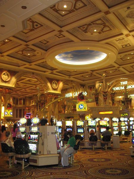 Inside Caesar's Palace Casino, Las Vegas