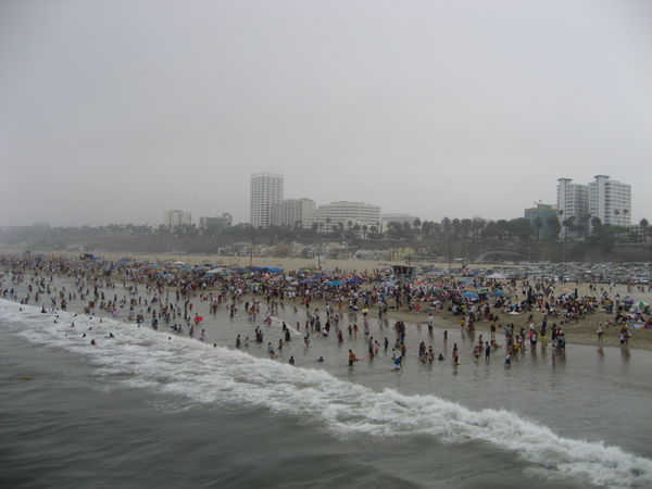 North Santa Monica Beach, Independence Day Holiday