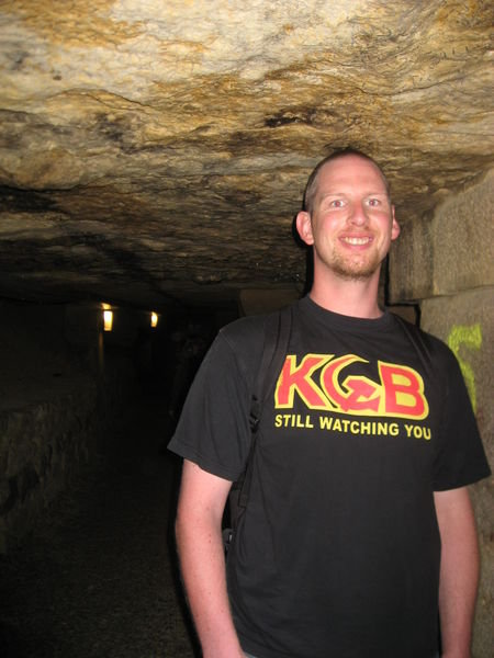 Vaughan in the Catacombs, Paris