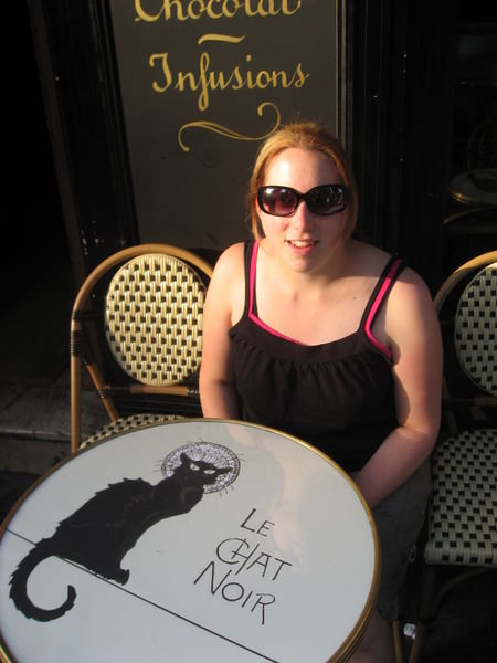 Toni at Le Chat Noir Cafe (the Black Cat Cafe), Paris
