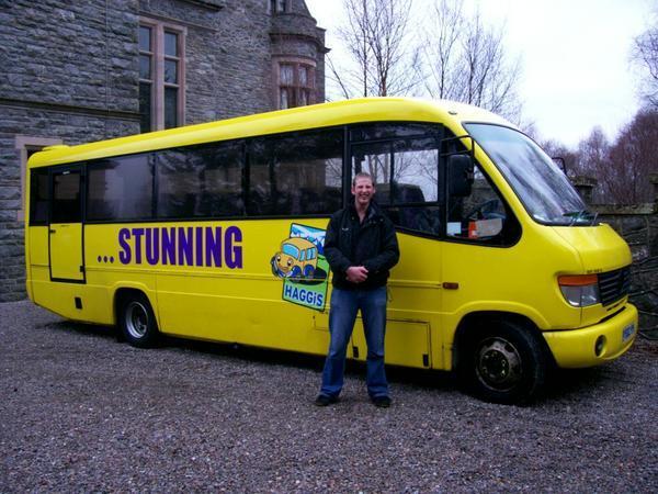 Vaughan & the Little Yellow Haggis Bus