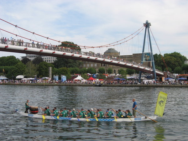 Dragon Boat Races at the Frankfurt Summer Festival, Frankfurt, Germany
